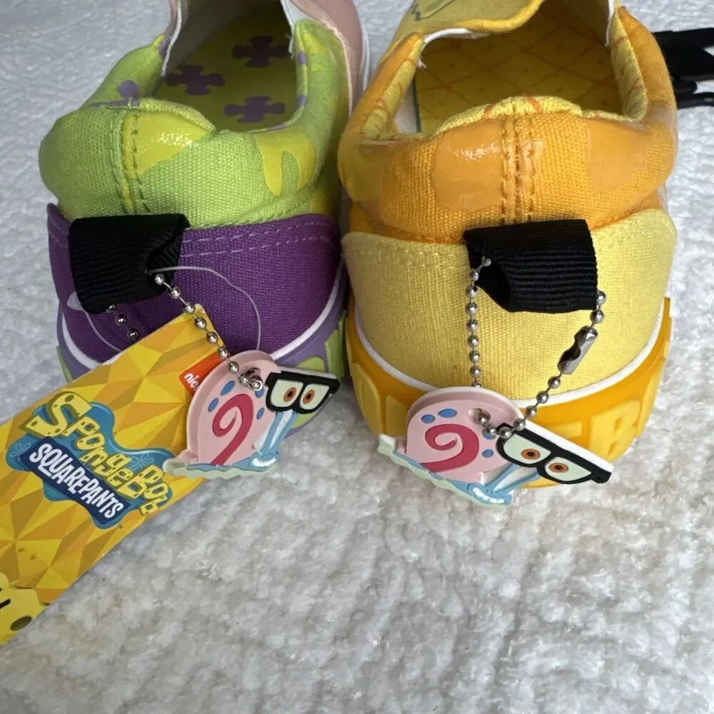 Ground Up Spongebob Squarepants Patrick Slip On Canvas Sneaker Shoes Size 9 NWT